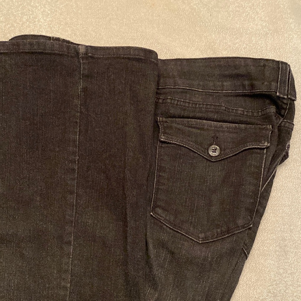 NYDJ Black/Charcoal Boot Leg, Lift and Tuck Jeans size 14